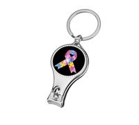 Autism Awareness Ribbons Nail Clippers Mini Fingernail and Toenail Clipper Cutters Manicure Tools for Men Women