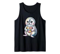Autism Awareness Seal Puzzle Heart Neurodiversity Support Tank Top
