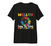Autism Awareness Seeing The World Differently Neurodiversity Premium T-Shirt