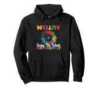 Autism Awareness Seeing The World Differently Neurodiversity Pullover Hoodie