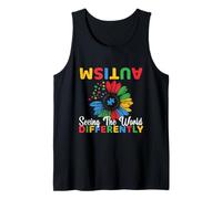 Autism Awareness Seeing The World Differently Neurodiversity Tank Top