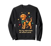 Autism Awareness Service Dog Supportive Empathy Design Sweatshirt