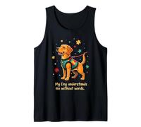 Autism Awareness Service Dog Supportive Empathy Design Tank Top