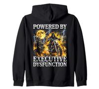 Autism Awareness Skeleton Meme Adhd Executive Dysfunction Zip Hoodie