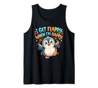 Autism Awareness Stimming Penguin I Get Flappy When Im Happy Tank Top