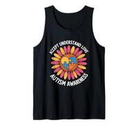 Autism Awareness Sunflower Accept Understand Love Tank Top