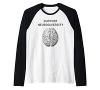 Autism Awareness: Support Neurodiversity Design Raglan Baseball Tee