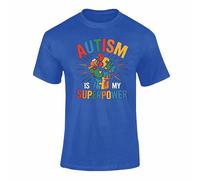 Autism Awareness T Shirt Different Ability Superpower Puzzle Support Autistic Design For Adults & Kids Royal Blue L Style 2