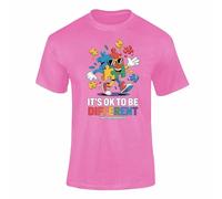 Autism Awareness T Shirt Different Ability Superpower Puzzle Support Autistic Design For Adults & Kids Orchid Pink 9-11 Years Style 4