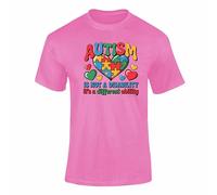 Autism Awareness T Shirt Different Ability Superpower Puzzle Support Autistic Design For Adults & Kids Orchid Pink 5-6 Years Style 1