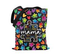 Autism Awareness Tote Bag Autism Mama Tote Bag Autism Puzzle Tote Bag Proud Autism Mom Gift (Autism Mama TOTE)