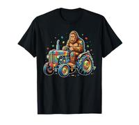 Autism Awareness Tractor Puzzle Autistic Bigfoot Farmer Boys T-Shirt