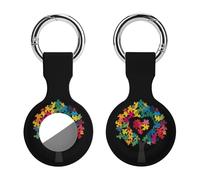 Autism Awareness Tree Stylish Holder Cases Compatible with AirTag Silicone GPS Trackers Cover Keychain