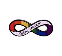 Autism Badge, DefineNormal Enamel Pin Colorful Infinity Symbol Autism Awareness Lapel Pin for Clothes Backpack Decor