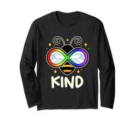 Autism Bee Kind Rainbow Infinity Symbol Long Sleeve T-Shirt