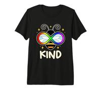 Autism Bee Kind Rainbow Infinity Symbol Premium T-Shirt