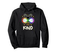 Autism Bee Kind Rainbow Infinity Symbol Pullover Hoodie