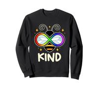 Autism Bee Kind Rainbow Infinity Symbol Sweatshirt