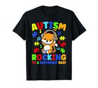 Autism Boys Rocking To A Different Beat Autism Awareness T-Shirt