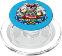 Autism Brother, Koala Bear Donut Milkshake Neurodiverse ADHD PopSockets PopGrip for MagSafe