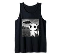 Autism Creature With Alien UFO Funny Meme Tank Top
