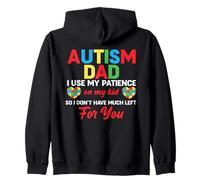 Autism Dad Son Humor - Special Needs Autistic Child Father Zip Hoodie