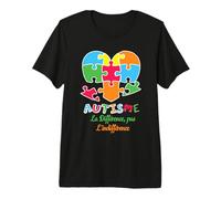Autism Difference Not Indifference Autism Awareness Premium T-Shirt