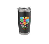Autism Difference Not Indifference Autism Awareness Stainless Steel Insulated Tumbler
