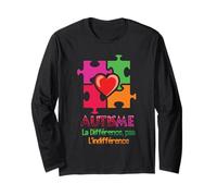 Autism Difference Not Indifference Awareness Month Long Sleeve T-Shirt