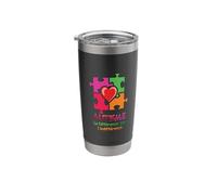 Autism Difference Not Indifference Awareness Month Stainless Steel Insulated Tumbler