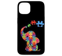 Autism Elephant Gift Autism Awareness Autistic Black Case for iPhone 13