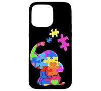 Autism Elephant Gift Autism Awareness Autistic Black Case for iPhone 15 Pro Max