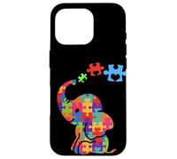 Autism Elephant Gift Autism Awareness Autistic Black Case for iPhone 16 Pro