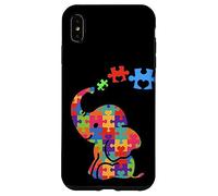 Autism Elephant Gift Autism Awareness Autistic Black Case for iPhone XS Max