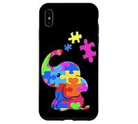 Autism Elephant Gift Autism Awareness Autistic Black Case for iPhone XS Max
