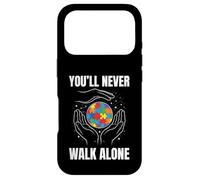 Autism Father Son Family World in Hands Kids Dad Autism Case for iPhone 17 Pro