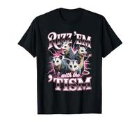 Autism Funny Autistic Rizz Em with The Tism Opossum T-Shirt