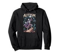 Autism Funny Skeleton Autistic Awareness Pride Meme Men Pullover Hoodie