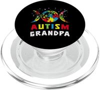 Autism Grandpa Awareness Month Acceptance Support Aware PopSockets PopGrip for MagSafe