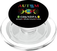 Autism Grandpa Awareness Month Day Accept Understand Love PopSockets PopGrip for MagSafe