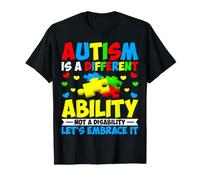 Autism is A Different Ability Not A Disability - Autism Day T-Shirt