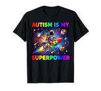 Autism is My Super Power Astronaut for Men Women Kids April T-Shirt