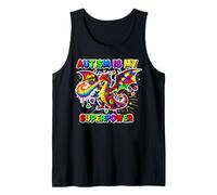 Autism is My Super Power Dragon Autism Men Women Kids Boys Tank Top