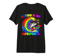 Autism is My Super Power Shark Sunglasses Men Women Kids Premium T-Shirt