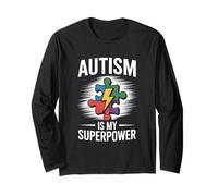 Autism is My Superpower - Autism Awareness Autistic Kids Long Sleeve T-Shirt