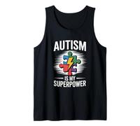 Autism is My Superpower - Autism Awareness Autistic Kids Tank Top