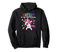 Autism is My Superpower Autism Awareness Unicorn for Kids Pullover Hoodie