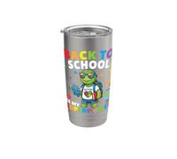 Autism is My Superpower Back to School Turtle Students Boys Stainless Steel Insulated Tumbler