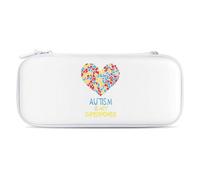 Autism is My Superpower Compatible with Switch Case Bag Travel Protective Cover Handbag with 15 Game Accessories