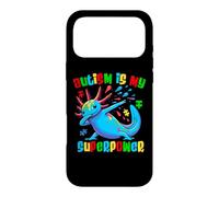 Autism Is My Superpower Dabbing Axolotl Autism Awareness Case for iPhone 17 Pro Max